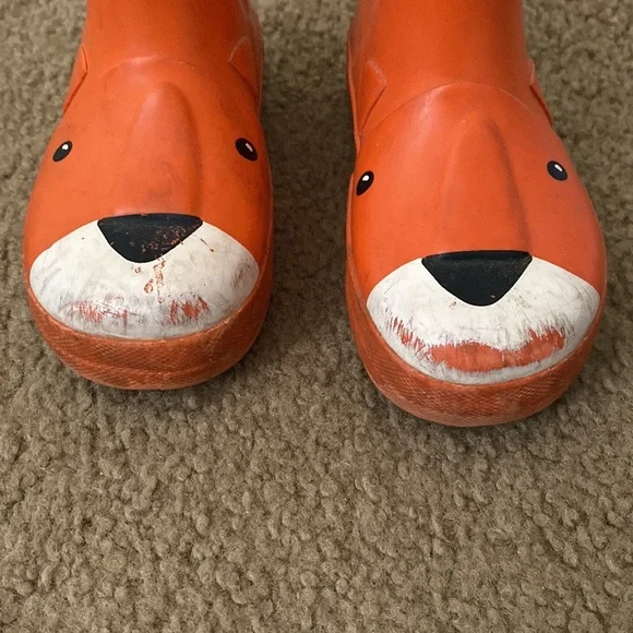 Orange tiger Carter rain boots size 6m - Picture 3 of 4